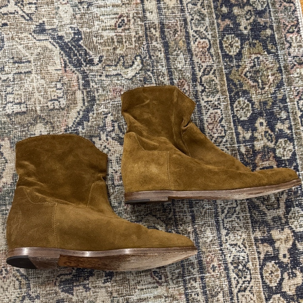 Vince Brown Suede Ankle Boots